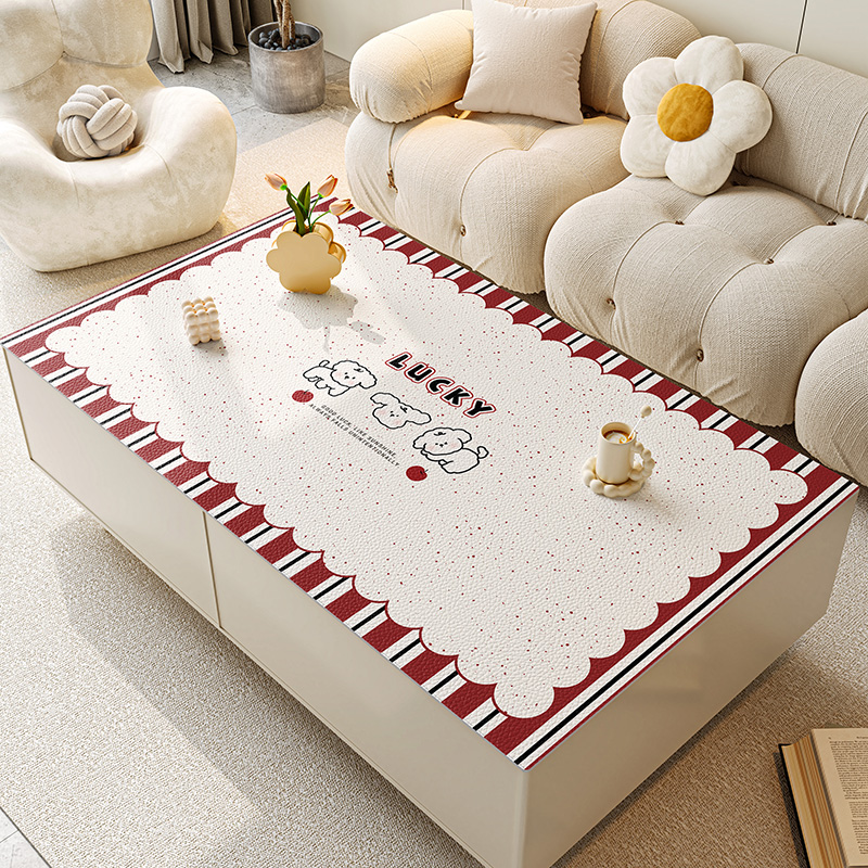 茶几垫桌布防水防油免洗餐桌垫客厅轻奢高级感家用皮革桌面保护垫