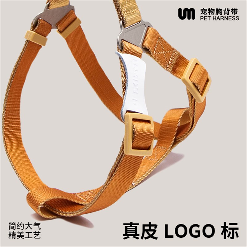 UNMIXED宠物狗狗牵引绳子大中小型犬比熊柯基金毛遛狗胸背带外出