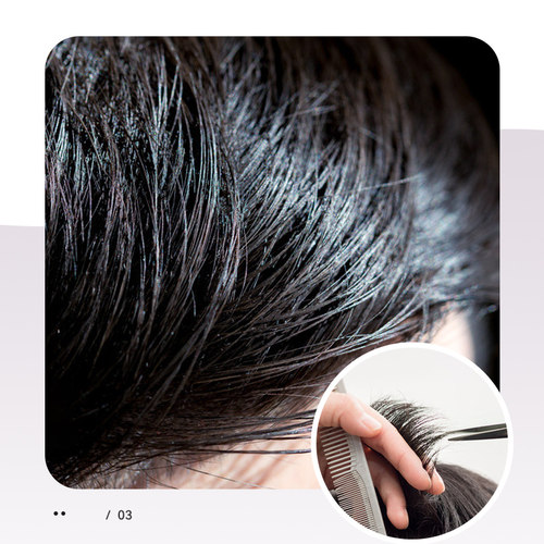 儿童假发女孩男孩通用真发全真人发男式假发套全头套式自然黑短发