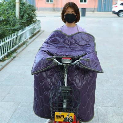 小型电动车挡风被冬季 防水挡风被小号 小型 加厚挡风被