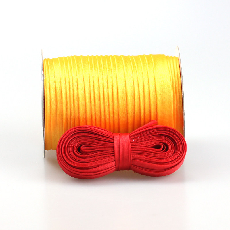 包边条布料旗袍滚边衣服镶边彩色免烫织锦缎床垫色丁丝带盘扣配件