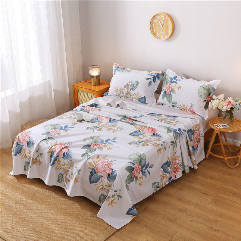 2022新鱼骨棉高品质老粗布床单纯棉加厚活性加密大炕单全棉三件套