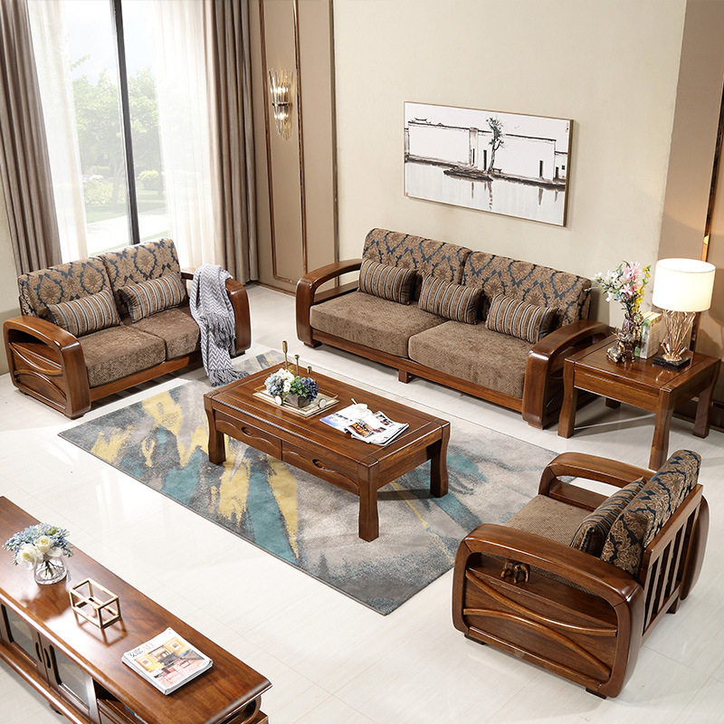 胡桃木实木沙发组合客厅新中式高档套装全木质经济小户型三人家具,电子元器件市场,电线扎带/束线带,淘宝优惠券,粉丝福利购,淘宝优惠卷