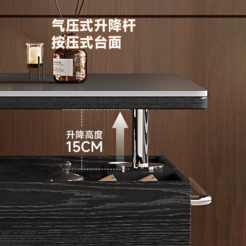 移动茶几客厅家用小推车边几小户型沙发边桌带轮轻奢高级感置物架