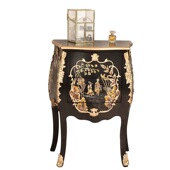 美式 客厅沙发茶几边几实木复古角几简约小圆桌收纳储物斗柜小边柜