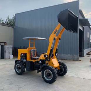 农用鸡粪清理车四轮装载车养殖场四驱小铲车 自卸式柴油装载机