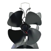 强风热能力壁炉风扇XF483蝴蝶葫芦底座4叶125Stove fan厂跨境货源