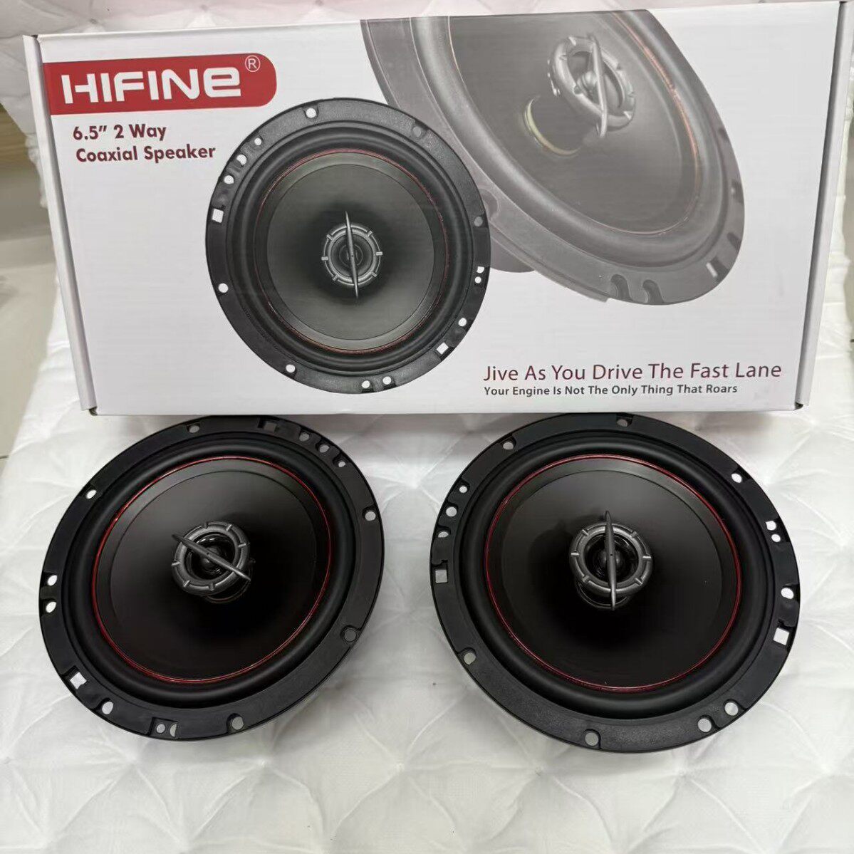 德国hifi汽车喇叭改装6.5寸同轴全频带高音扬声器车门喇叭