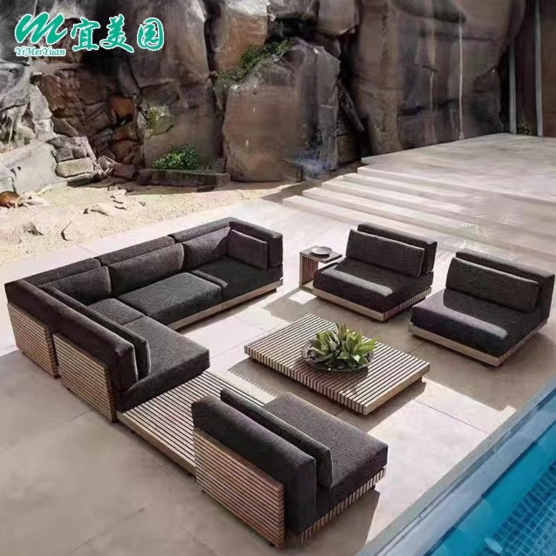 户外沙发北欧实木简约柚木防雨防晒庭院别墅露天阳台花园软装家具,电子元器件市场,电线扎带/束线带,淘宝优惠券,粉丝福利购,淘宝优惠卷