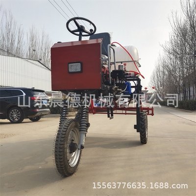 液压宽幅麦田打药机 15马力柴油喷药自走式喷药车