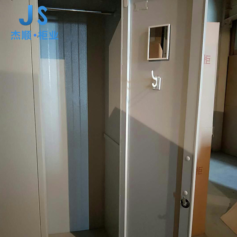 简约二门更衣柜 办公家具 推拉式储物柜 员工更衣柜