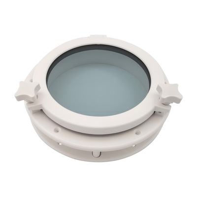 白色/黑色215MM/265MM窗船用圆形舷窗天窗游艇用房车船舶游艇窗户