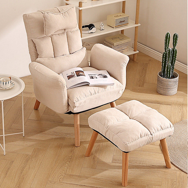 懒人沙发可躺可睡单人阳台小沙发卧室小户型阅读沙发靠背折叠椅子