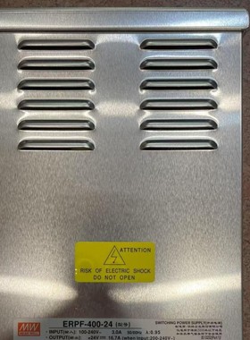 明纬ERP-200W 350W ERPF-400W-12V 24V LED字幕灯箱防雨开关电源