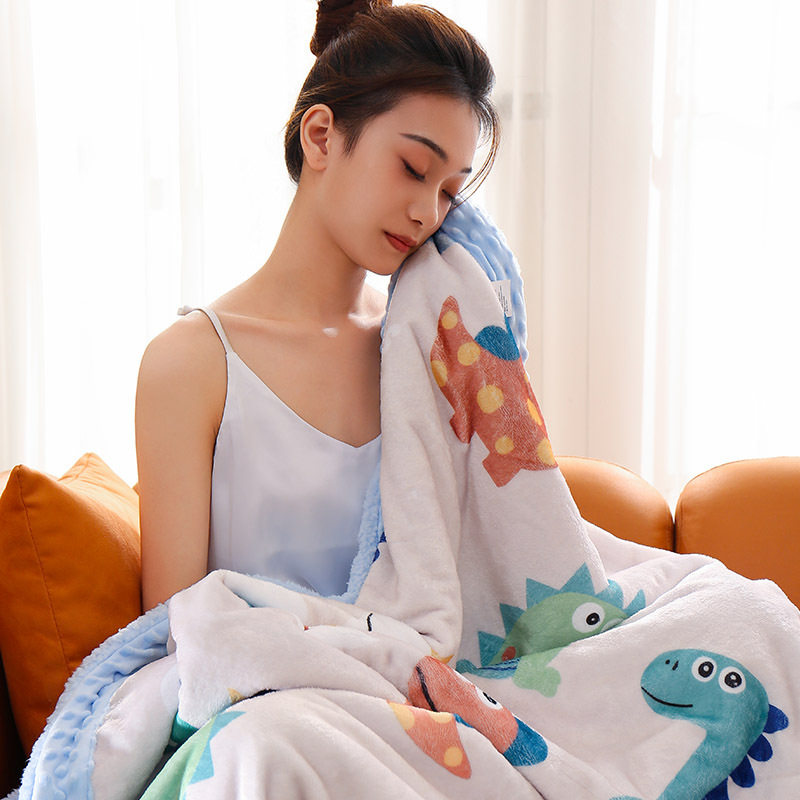 毛毯冬季加厚盖毯办公室午休毯子秋冬午睡毯小被子冬季盖腿小毯子,电子元器件市场,电线扎带/束线带,淘宝优惠券,粉丝福利购,淘宝优惠卷