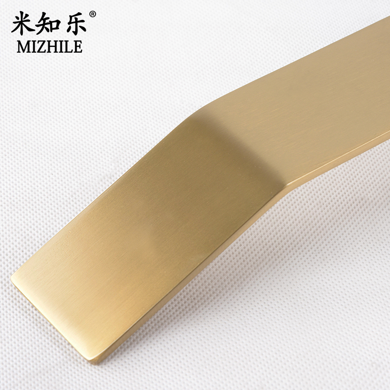 黑色玫瑰金不锈钢实心客梯楼梯轿厢电梯扶手扁型玻璃大门拉手定制