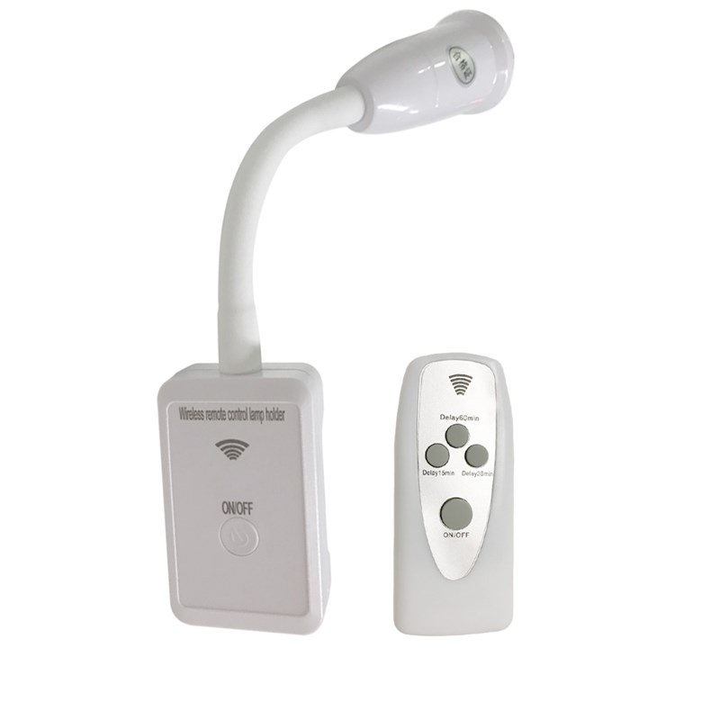 通用e27螺口灯头带开关led节能灯口创意遥控灯座带插座家用灯底座