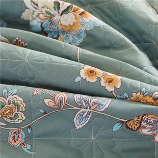 全棉床罩床裙式 单件纯棉夹棉加厚双人床套三件套席梦思防滑保护套