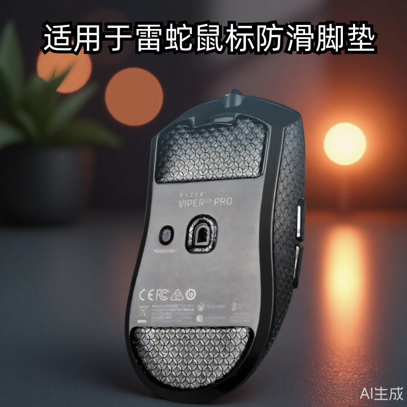 适用雷蛇毒蝰V3pro鼠标脚贴炼狱蝰蛇V3PRO极速版特氟龙脚垫