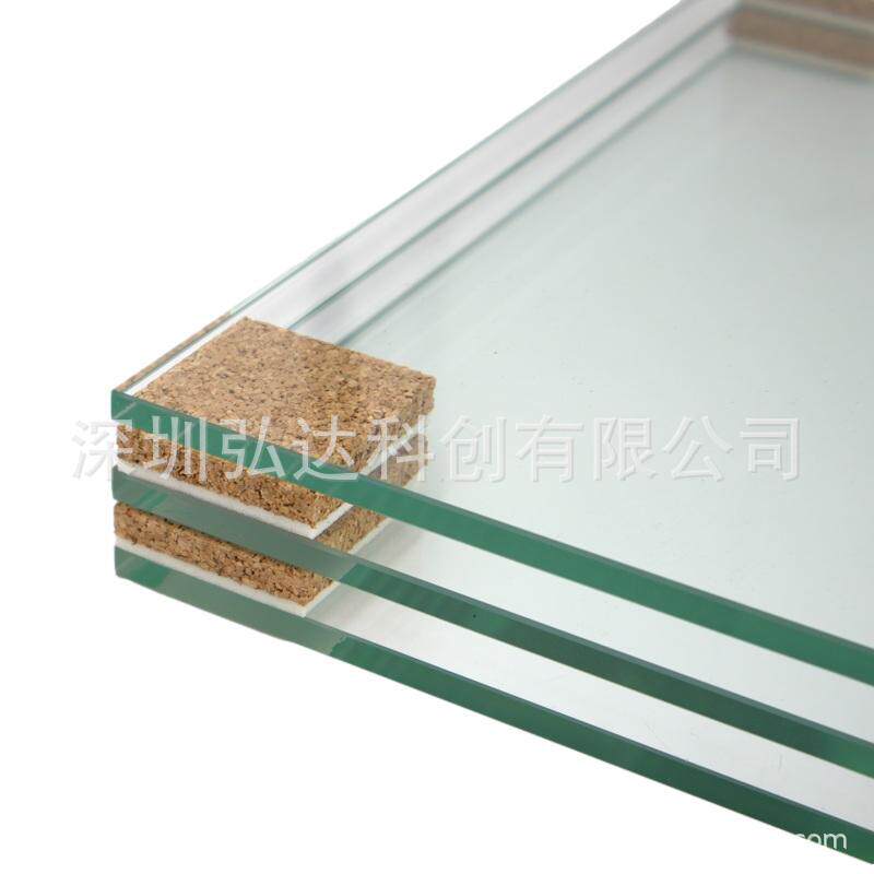 现货直供玻璃软木垫中空钢化玻璃可移胶泡棉软木玻璃减震垫片