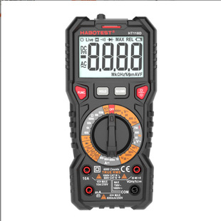 HT118D便携式电子万用表简易手动量程数字式智能可测电容通断