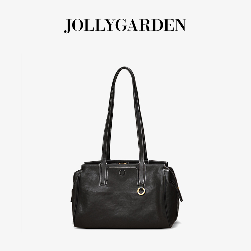 新款真皮波士顿包通勤大容量