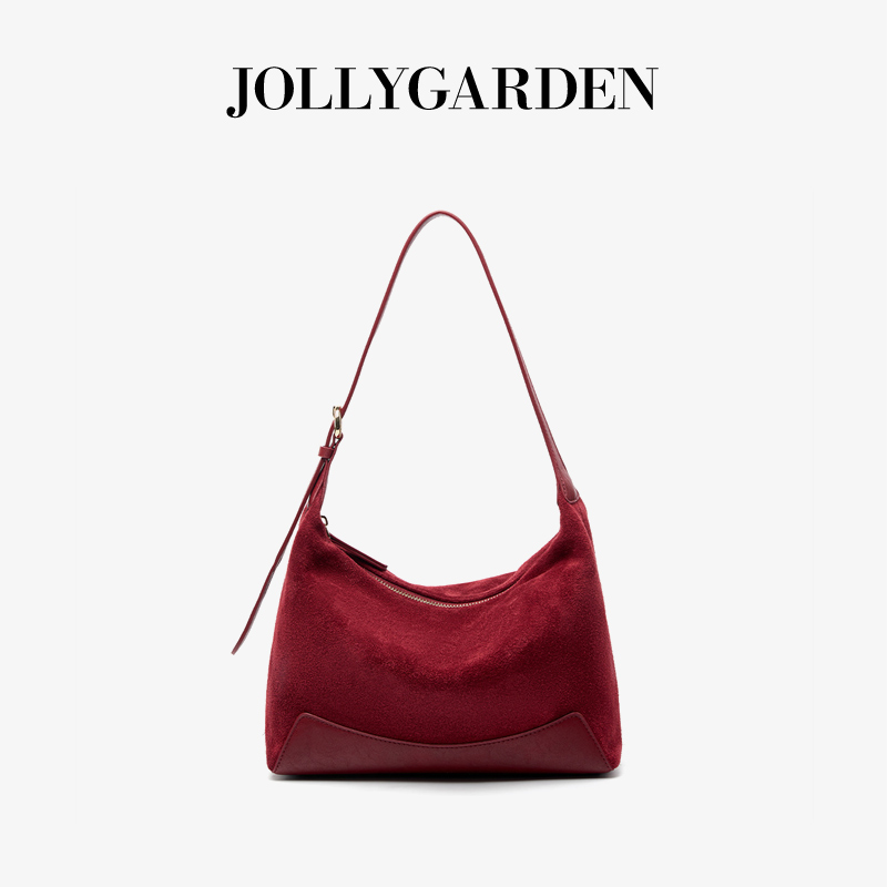 JOLLYGARDEN麂皮水饺高级感女包