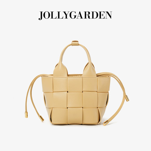 JOLLYGARDEN编织包马卡龙水桶包