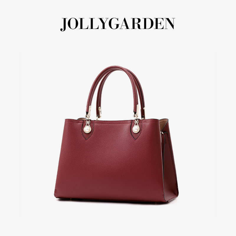JOLLYGARDEN新款真皮结婚女包