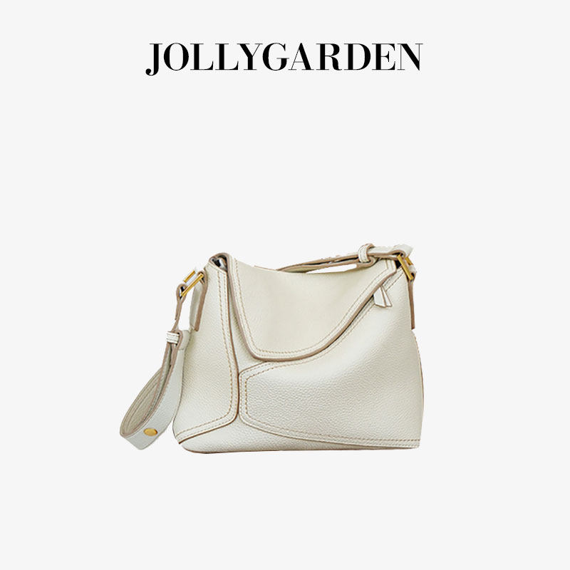 JOLLY GARDEN【疏影】简约百搭拼接大容量托特包通勤单肩斜挎女包