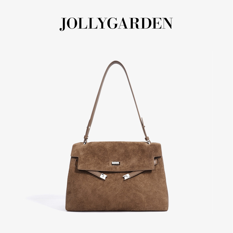 JOLLY GARDEN【间奏】秋冬磨砂皮大容量托特包单肩斜挎邮差凯莉包,箱包皮具/热销女包/男包,邮差包,淘宝优惠券,粉丝福利购,淘宝优惠卷