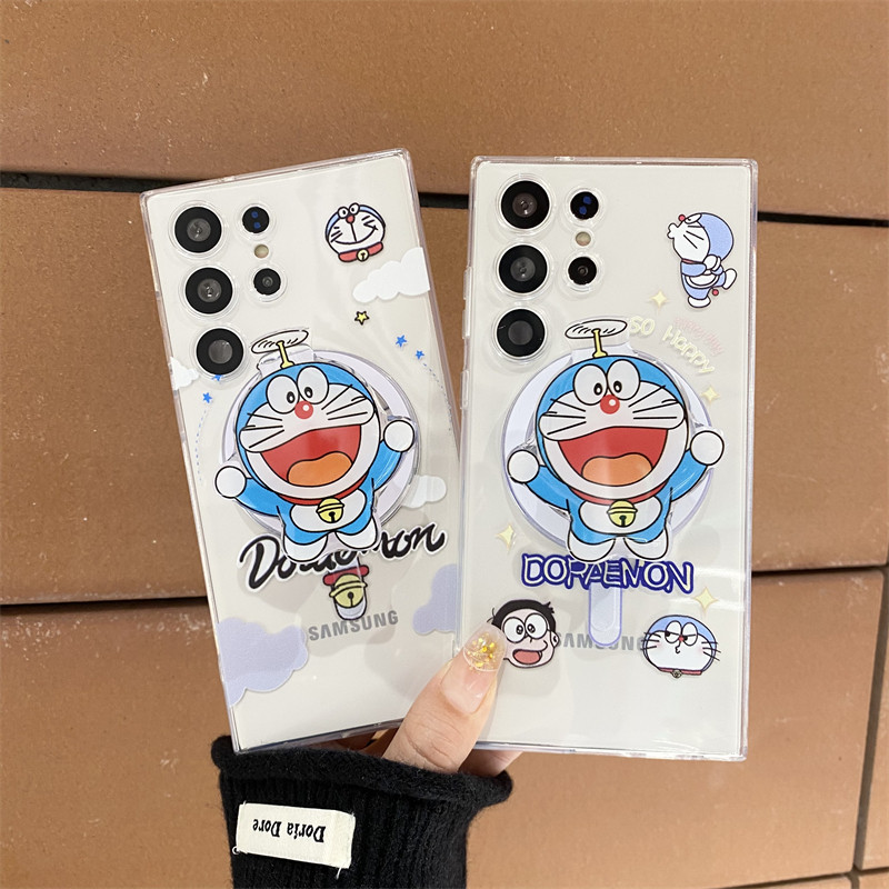 吉能虎新款大雄多啦A梦适用于三星S26Ultra带支架手机壳S25/S24/S23/Note20全包防摔A57/A37/A26/A16保护套