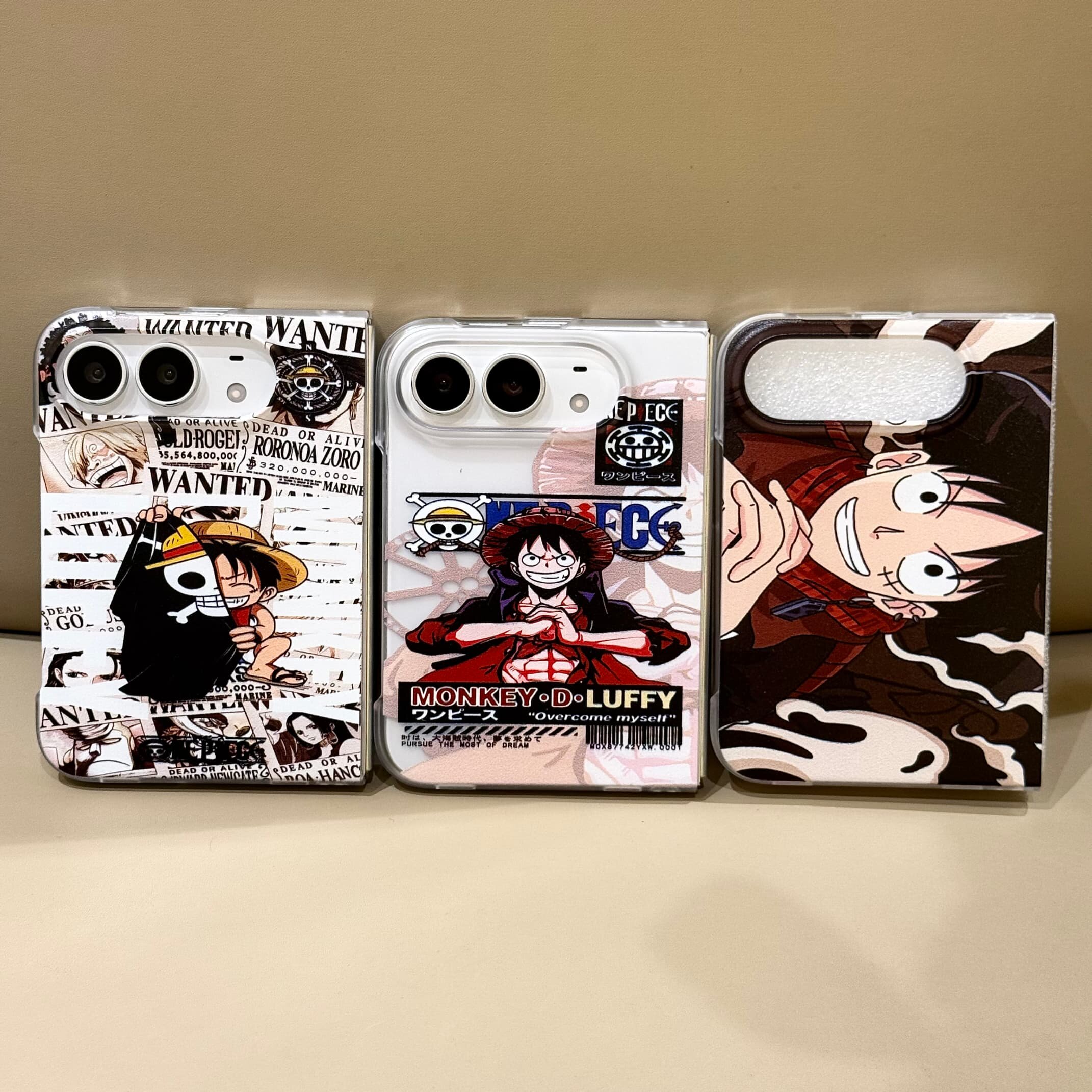 吉能虎新款插画路飞适用于苹果iPhoneDUO折叠手机外壳全包边防摔保护套