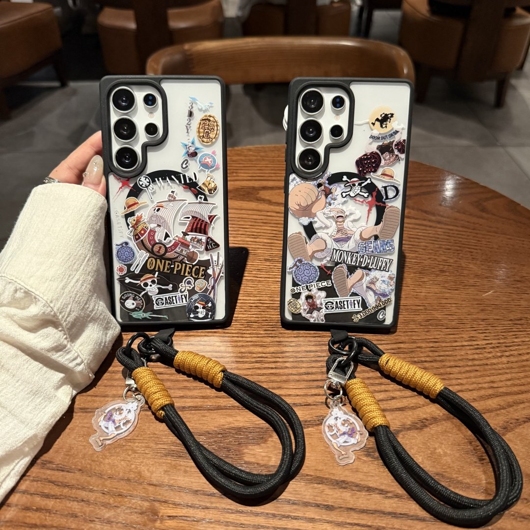 吉能虎海贼王适用于三星S26Ultra带手绳支架手机壳S25/S