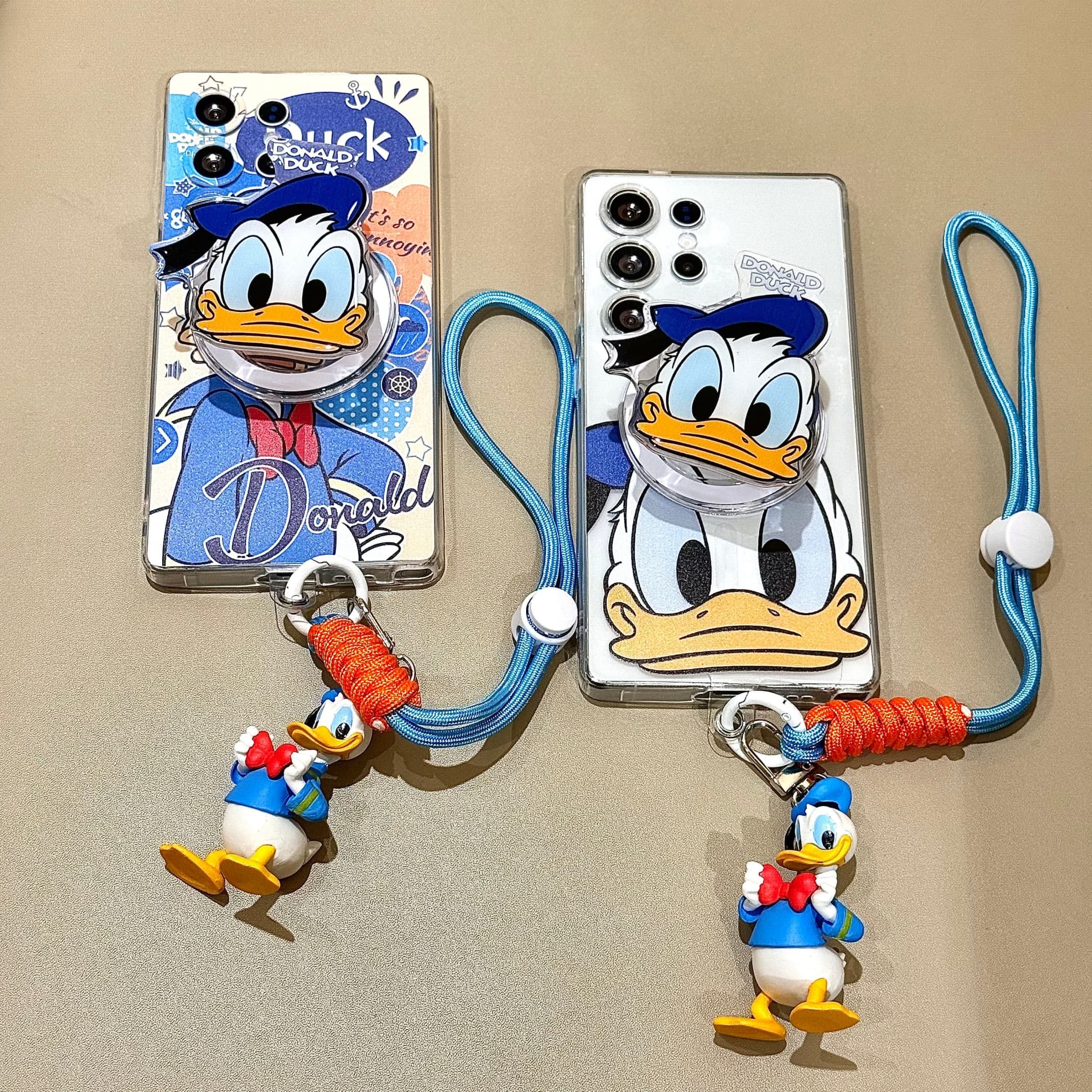 吉能虎新款唐老鸭适用于三星S25Ultra带手链支架磁吸手机壳S26/S24/S23FE/A56/36/26全包防摔卡通ins风保护套