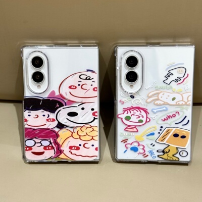 吉能虎新款史努比适用三星ZFold8Ultra带手绳手机壳ZFold7/6全包防摔ZFold5/4女款ins保护套