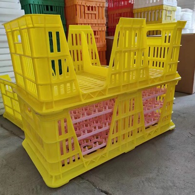 种鸡蛋运输筐 新款塑料蛋筐 配蛋托用种蛋筐 W型塑料蛋筐源头厂家