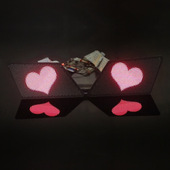 三为车灯新款 饰灯 装 12V可选菱形可编辑LED恶魔眼车灯改装