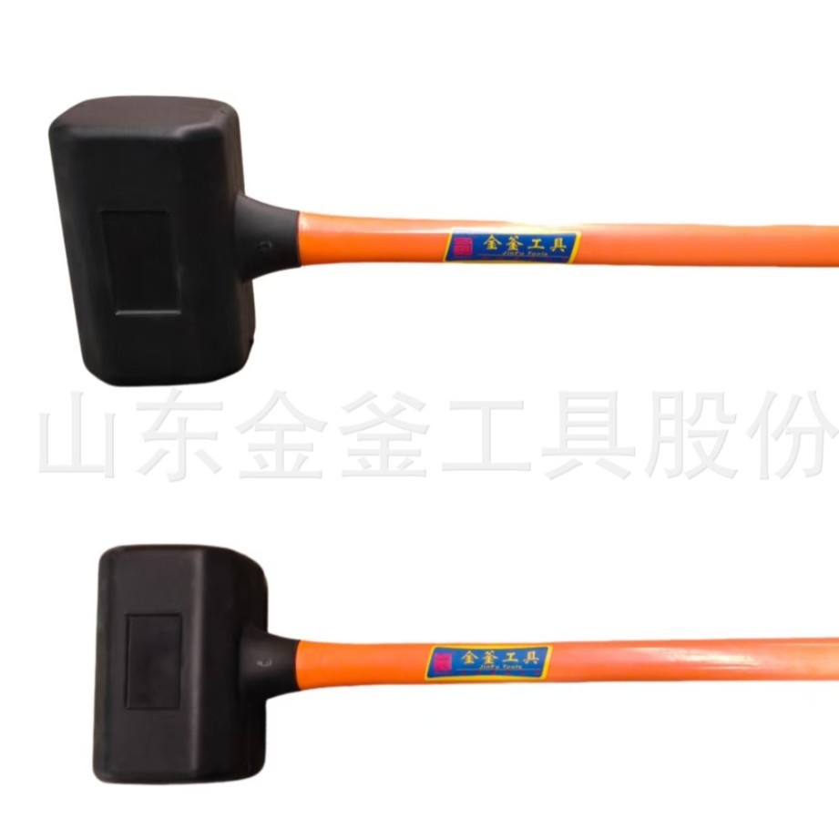 防震橡胶锤无弹力维修施工安装锤橡皮防爆胶锤6/10/15磅橡胶大锤