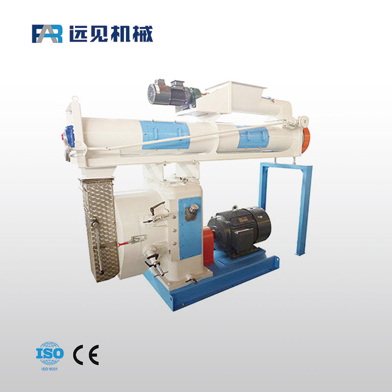 SZLH350畜禽型环模制粒机设备供应全不锈钢喂料器电磁调速控制