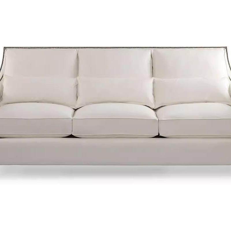 简约现代北欧布艺沙发可拆洗中小户型三人位棉麻乳胶沙发组合客厅