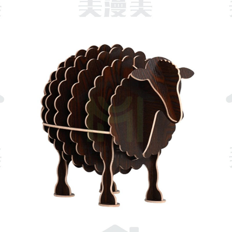 奇可多小羊木制创意窗户收纳架