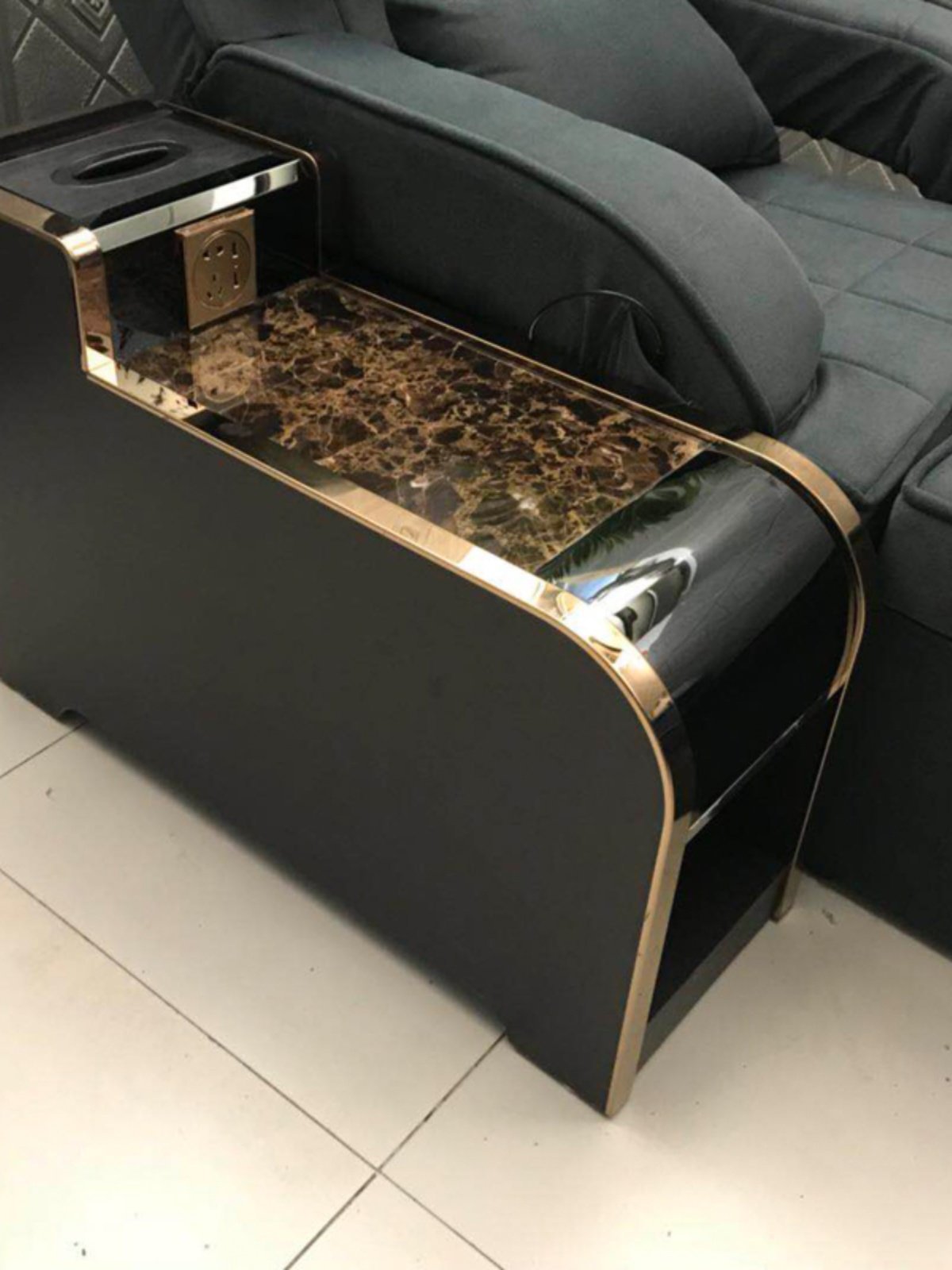 足浴店按摩床中间小茶几经济型