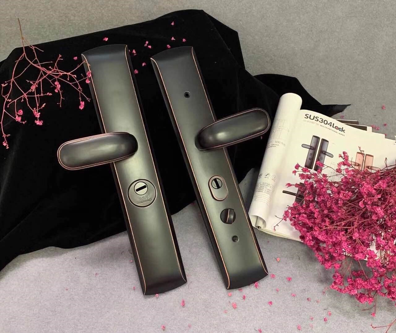 不锈钢防盗门锁　机械大门锁　不锈钢门把手　防盗锁体　防盗锁芯