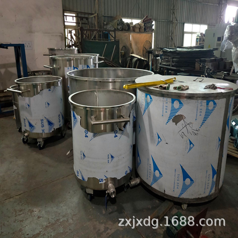 广东不锈钢拉缸 100-3000L不锈钢混合搅拌罐 胶水化工加热搅拌罐