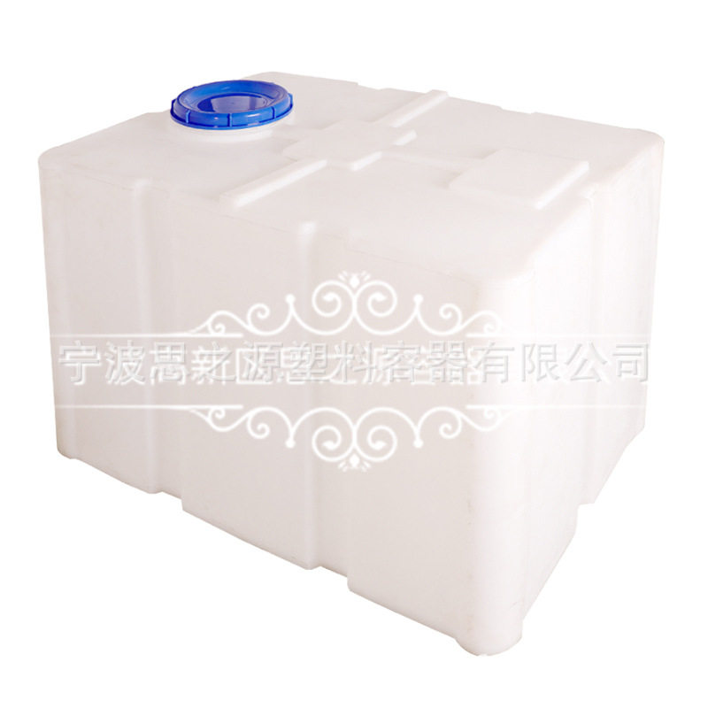半吨加厚车载运输移动方形柴油塑料箱500L卧式水箱0.5吨PE方桶罐