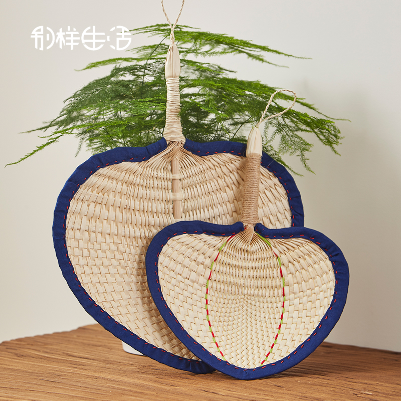 手工包边大蒲扇宝宝夏纳凉驱蚊手摇扇子棕榈叶编织蒲草扇草编扇子