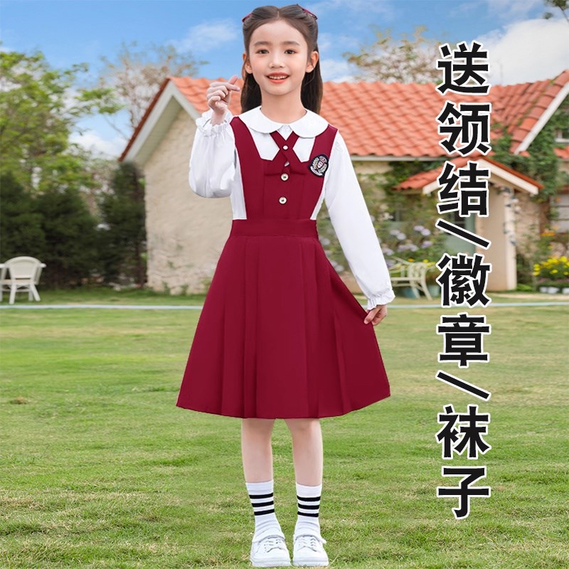 儿童大合唱演出服中小学生诗歌朗诵男女童礼服爱国演讲比赛表演服