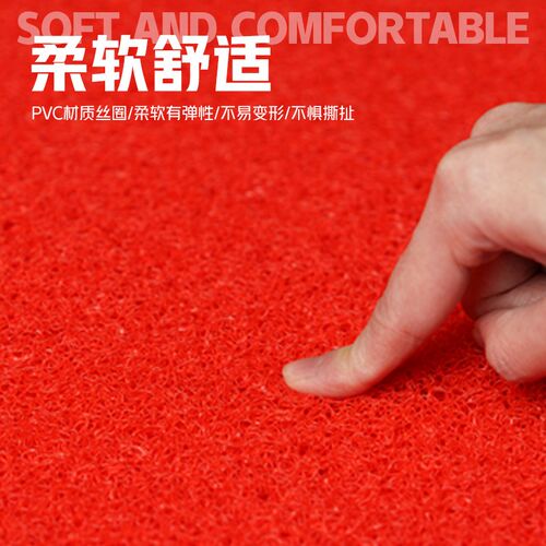 防滑脚垫塑料防水丝圈地垫红地毯垫PVC门垫进门入户迎宾商用门口