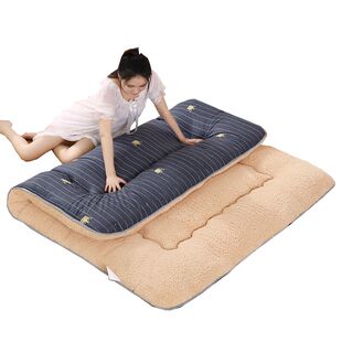 冬天保暖神器加厚羊羔绒地垫日式家用全棉榻榻米床垫羊毛地铺睡垫